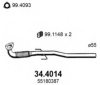 OPEL 55180387 Exhaust Pipe